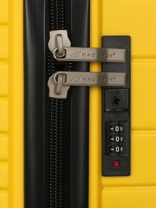 Валіза поліпропиленова MADISSON 33703 мала 55 см жовта Київ - фото 8
