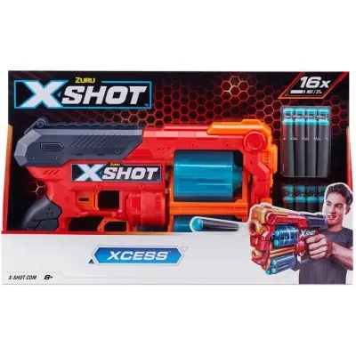 Іграшкова зброя Zuru X-Shot Red Швидкострільний бластер EXCEL Xcess TK-12 (16 патронів) (36436R) Вінниця - фото 3