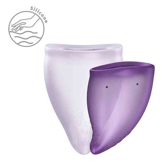 Набір менструальних чаш Fun Factory FUN CUP EXPLORE KIT, 2 шт, Multicolored Violet, об’єми 20 та 30 мл Sex Aura Київ