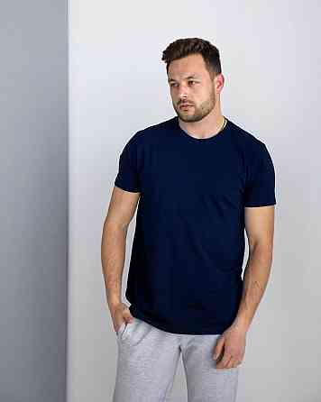 Футболка чоловіча котон Темно-синій M Харків