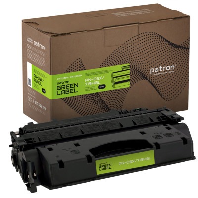 Картридж Patron HP LJ CE505X/CANON 719H GREEN Label (PN-05X/719HGL) Вінниця - фото 1