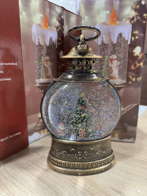 Hengda Елка с подарк. Волшебный фонарь круглой формы "С анимацией" 26 см., новогодний светильни Київ - фото 1