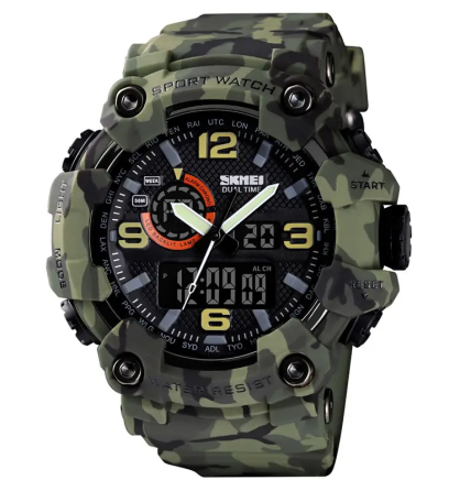 Чоловічий наручний годинник Skmei 1520 Камуфляж Вінниця