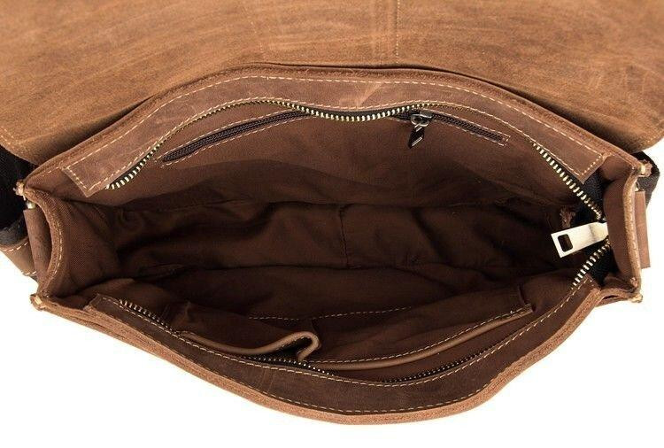 Сумка мужская в винтажном стиле Коричневая (Vintage) Киев - изображение 13