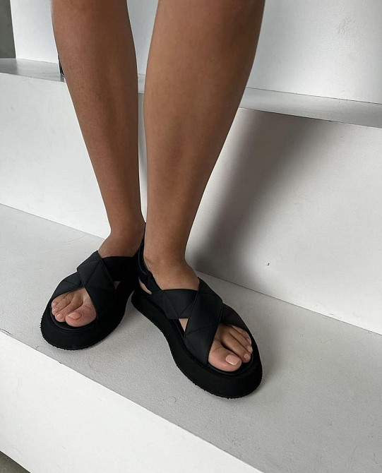 RONE Босоніжки жіночі RONE 0121 чорні (літо, шкіра натуральна матова) (5126) Коломыя - изображение 4