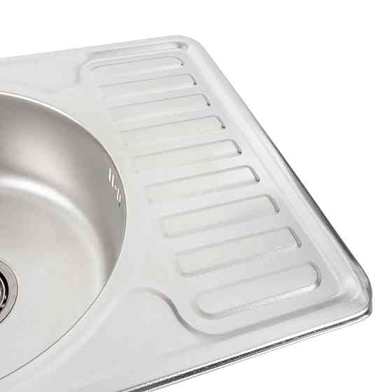 PLATINUM Кухонна мийка з нержавіючої сталі Platinum ДЕКОР 5844 (0,8/180 мм) Киев