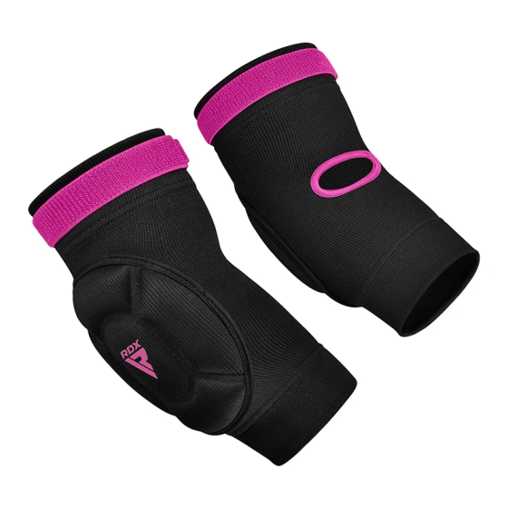 Налокітники спортивні RDX Hosiery Elbow Foam Black/Pink M Каменское