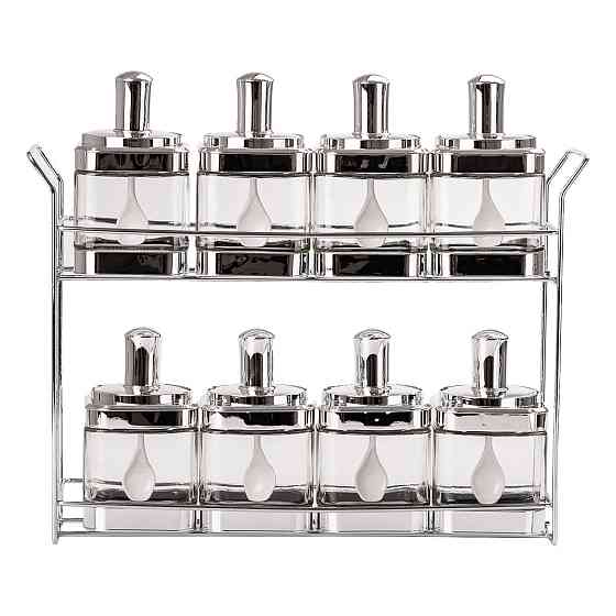 TS Kitchen Банки для сипучих продуктів набір з 8 шт скляні ємності для зберігання з кришкою і л Коломыя