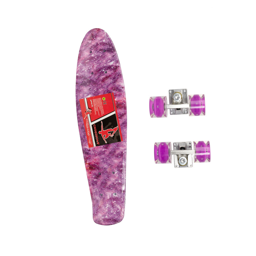 Скейт пенни борд, скейтборд Profi МS0749-13_1 со светящимися колесами алюминиевая подвеска Каменец-Подольский - изображение 3