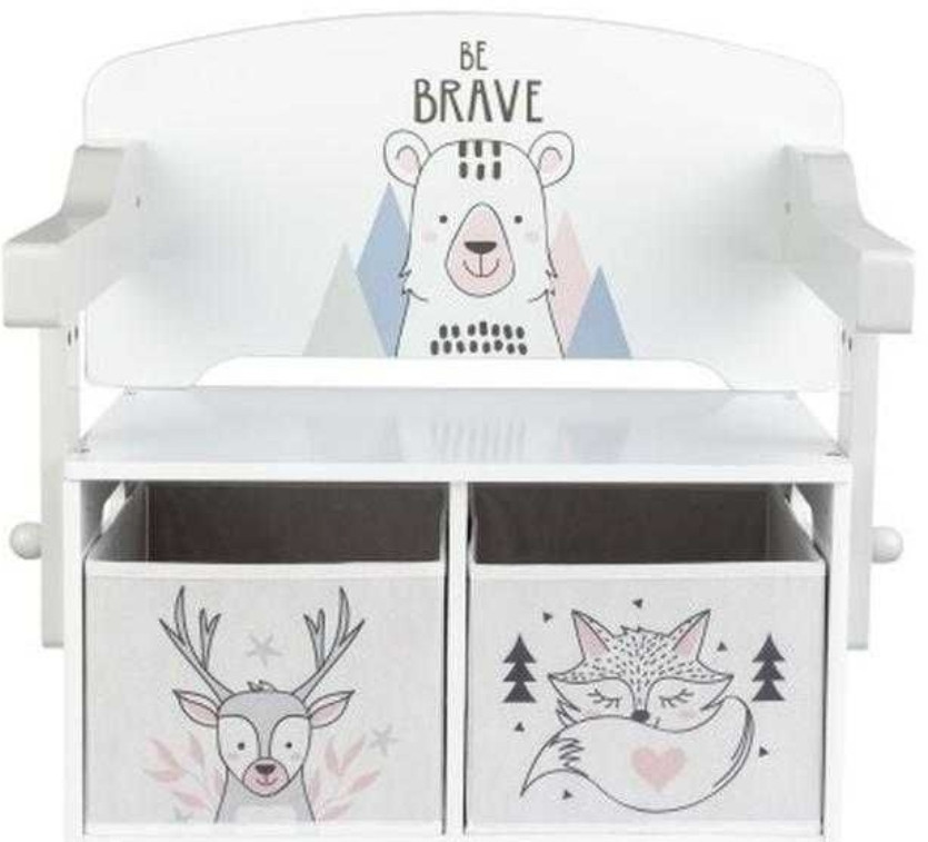 Детская парта 2 в 1: скамья с ящиками для игрушек и книг Livarno Home. Харьков - изображение 4