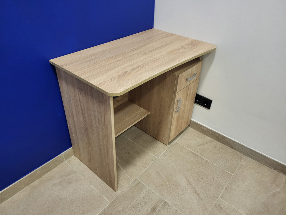 Стол письменный Ровесник 89х55 см - Дуб Самоа Львов - изображение 5