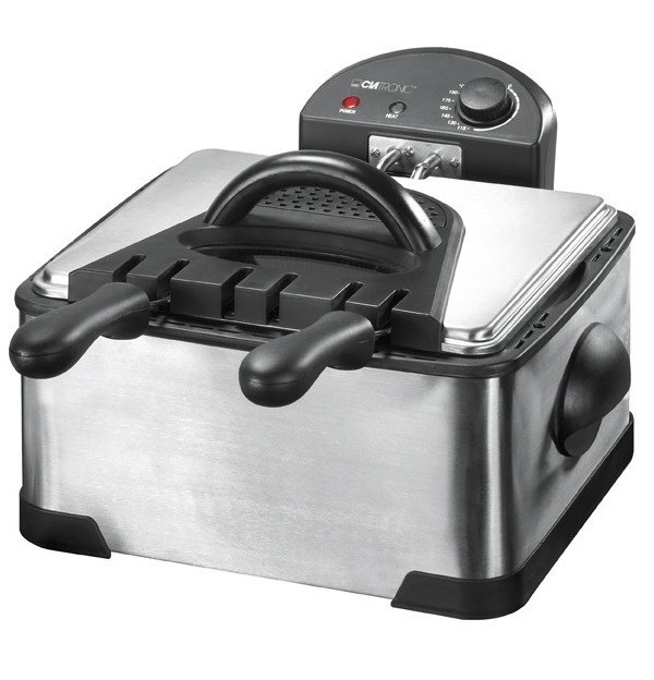 Фритюрница масляная 4 литра с 2 корзинами Clatronic FR (3195) Мощность 2000 Вт Нововолынск - изображение 1