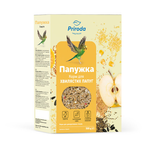 Корм Природа Папужка Енергія для хвилястих папуг 500 г Київ - фото 1
