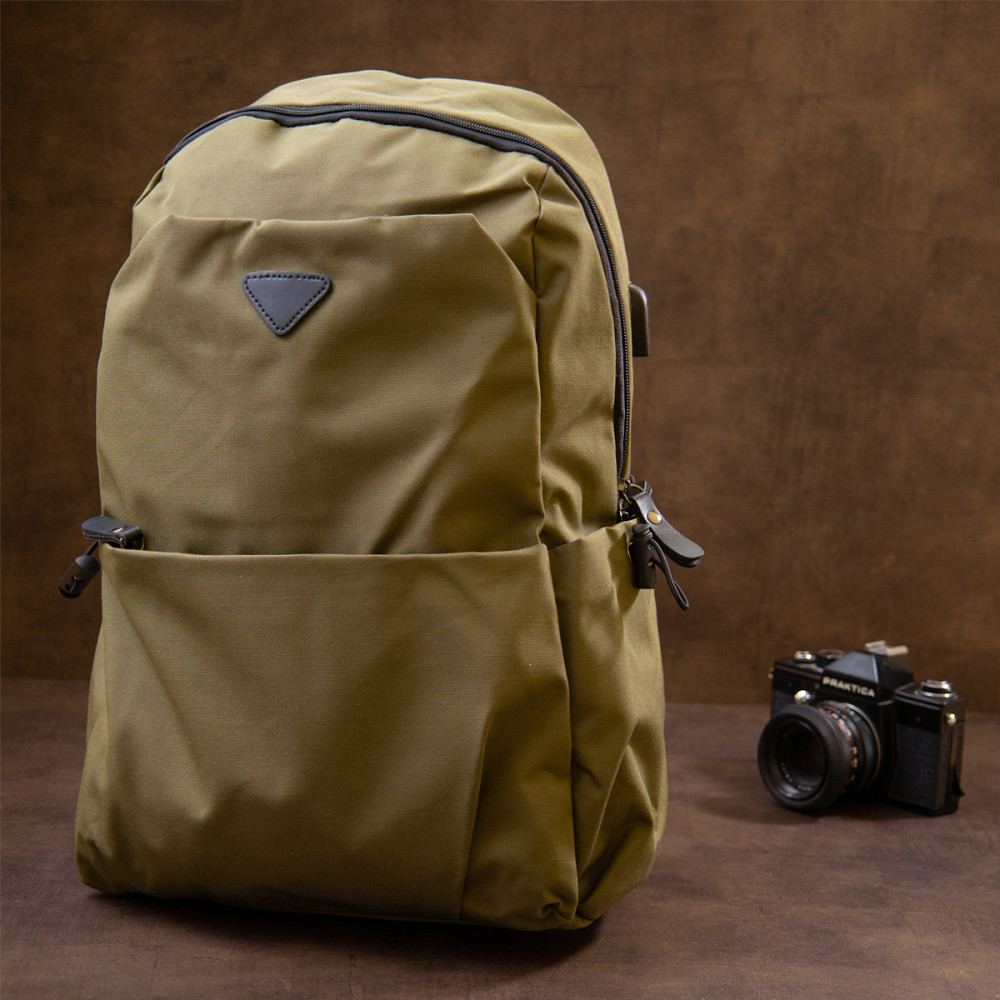 Рюкзак текстильний smart унісекс Vintage 20623 Оливковий Київ - фото 9