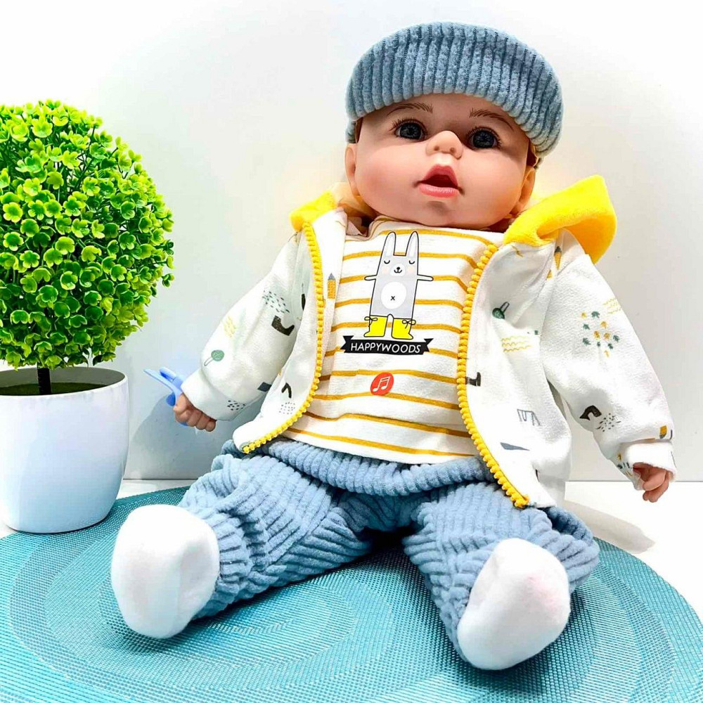 Лялька-пупс м'яконабивна з соскою та звуковими ефектами рус 44см Вид 1 (M 5924 І UA) Чернігів - фото 2