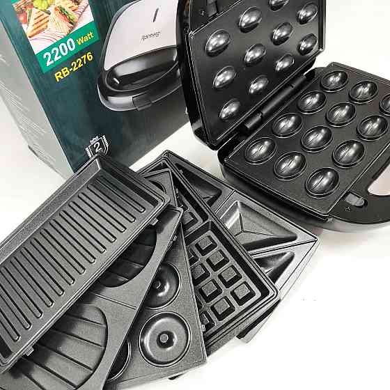 Мультипекарь для приготовления гриля Rainberg RB-2276 6 в 1 2200 Вт, Гриль для мяса овощей UJ-89 Львов