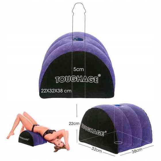 Надувная многофункциональная подушка для секса Urnight с отвестием для фаллоимитатора Винница