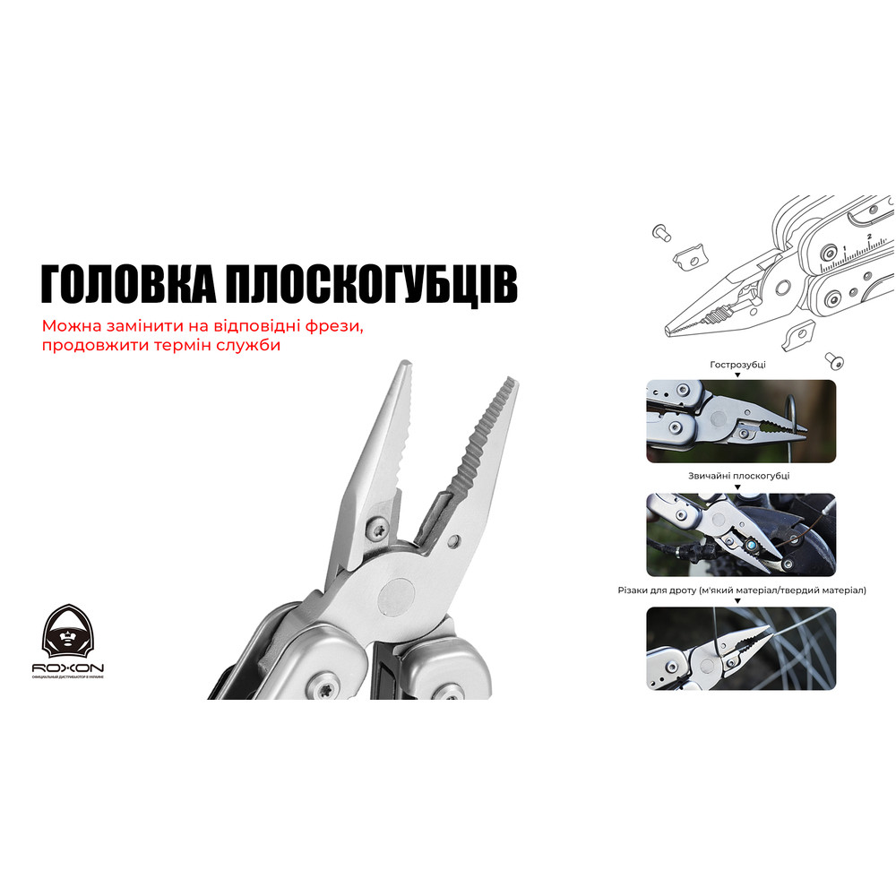 Мультитул Roxon Flash S803E (20 в 1) Київ - фото 15