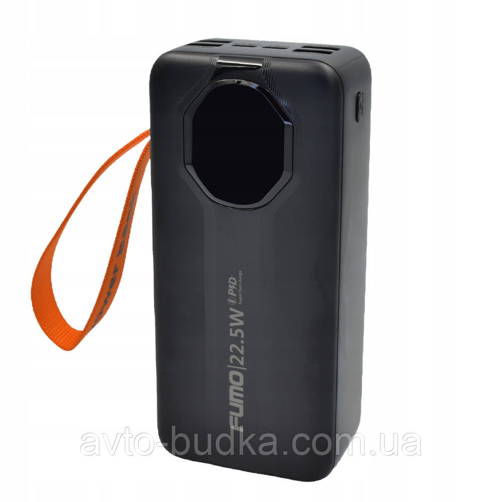 Powerbank FUMO PRO 30000mAh QC PD 3.0 со встроенными кабелями USB-C и Lightning Новый Роздол - изображение 1