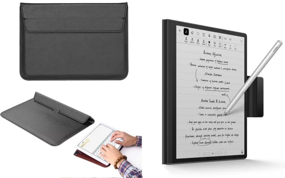 Чехол-конверт VitoCase для HUAWEI MatePad Paper, с функцией подставки для книги Черный Киев - изображение 1