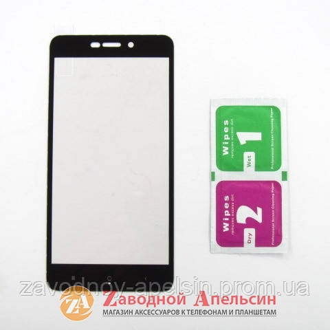 Захисне скло Xiaomi Redmi 4A повне Full Glass black Одеса - фото 1