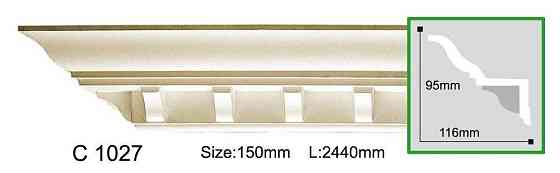 Карниз полиуретановый с орнаментом Gaudi Decor C 1027 Днепр