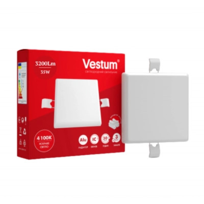 Світильник Vestum LED "без рамки" квадрат 35W 4100K (1-VS-5515) Вінниця - фото 1