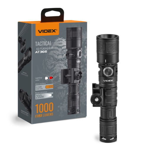 Ліхтарик LED тактичний 1000Lm 5000К VLF-AT366 Videx Житомир
