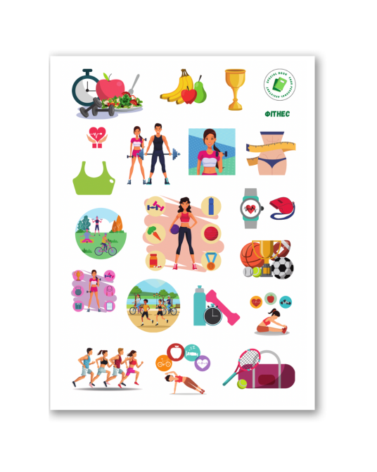 Стікерпак "Фітнес" наліпки Дніпро - фото 1