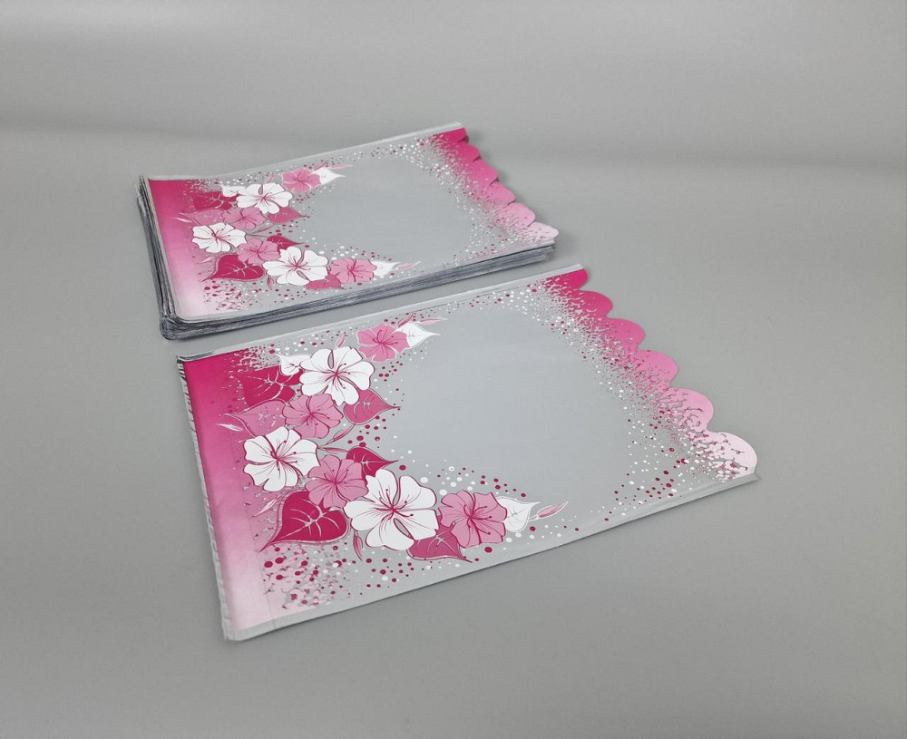 Пакет із малюнком для пакування подарунків (20*30) No420 (1) фольгований (ажурний) "Рожева рамка" (100 шт) Харків - фото 2