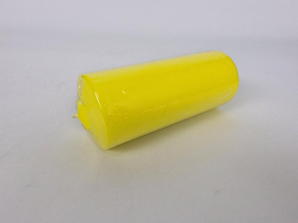 Кольорова Циліндр парафінова свічка (60/150) ЖЕЛТАЯ фарбована всередині біла (1 шт.) Харків - фото 2