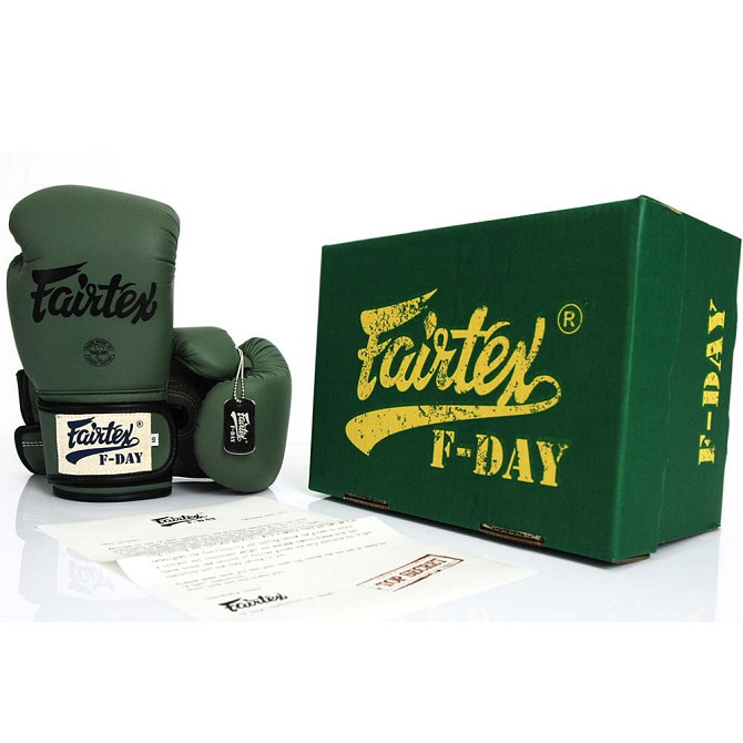 Боксерські рукавиці Fairtex BGV11 Green 12 унцій (бинти в комплекті) Кам'янське - фото 6