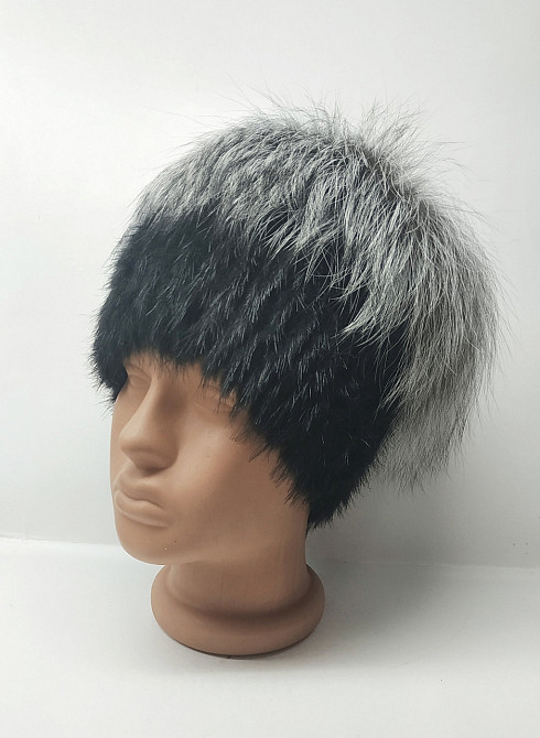 Шапка хутряна жіноча кубанка Джессіка Чорний Харків - фото 2