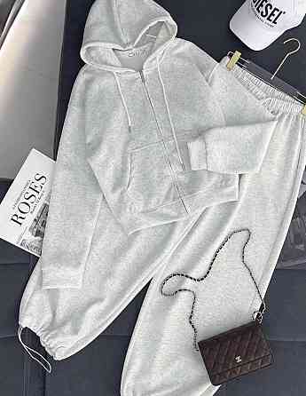 Женский стильный повседневный костюм двойка турецкая двухнить Меланж, 42/44 Одесса