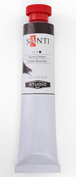 Фарба олійна "Santi Studio"  60мл № 15 351107 Умбра жженная, шт Київ - фото 1