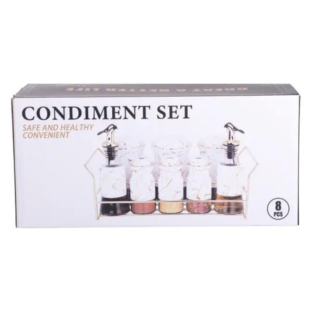 Набір спецій з підставкою та пляшками для олії і оцту Київ - фото 6