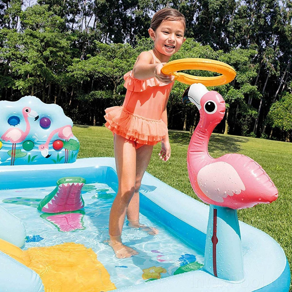 Надувной игровой центр бассейн Intex 57161 «Приключения в джунглях» 244x198x71 см, с горкой Киев - изображение 5