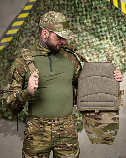 Плитоноска 4 швидкі скидання з напашником мультикам frezzi РП7349 Одеса - фото 7