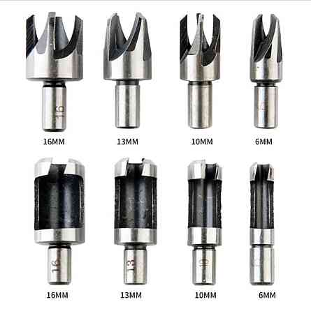 Набор пробковых фрез по дереву 8шт 6/10/13/16мм цилиндрические для изготовления заглушек и пробок Киев