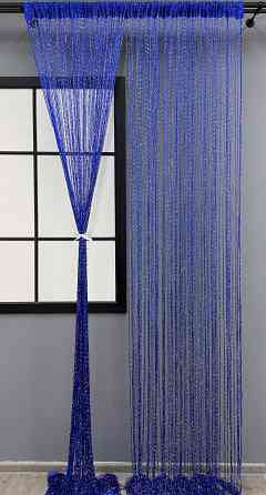 Штори-нитки "Кісея" з люрексом Синій 300х300см 1 шт (61-086) Київ