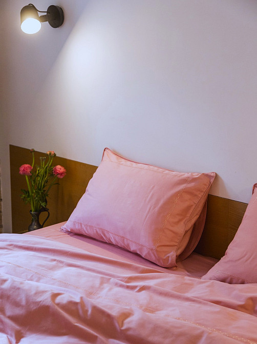 Ecotton Комплект постільної білизни Ecotton Євро з вишивкою та кантом Brindal Rose в чохлі для Коломыя - изображение 3