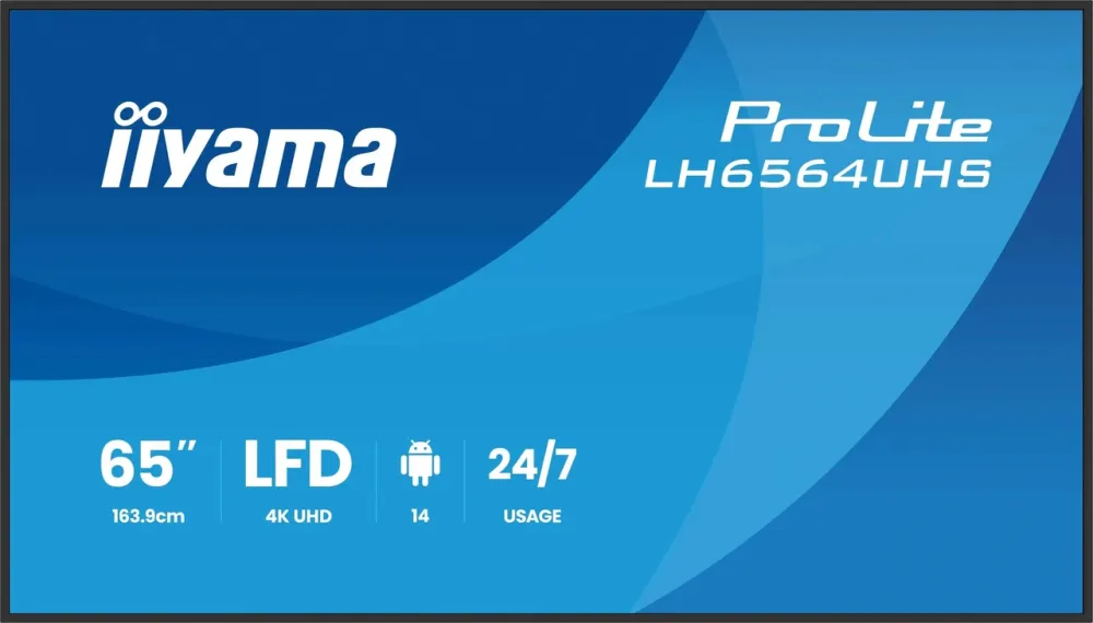 Монитор Iiyama Ekran Wielkoformatowy Prolite Lh6564Uhs-B1Ag (LH6564UHSB1AG) Киев - изображение 1