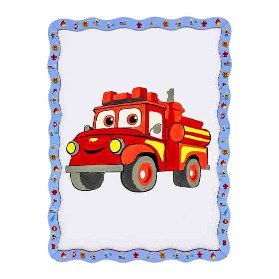 Дитячий набір для розпису по дереву "Пожежна машина" Puz-22954 формат А4 Вінниця