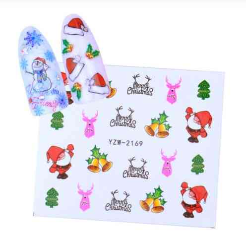 Новорічні наклейки на нігті Київ