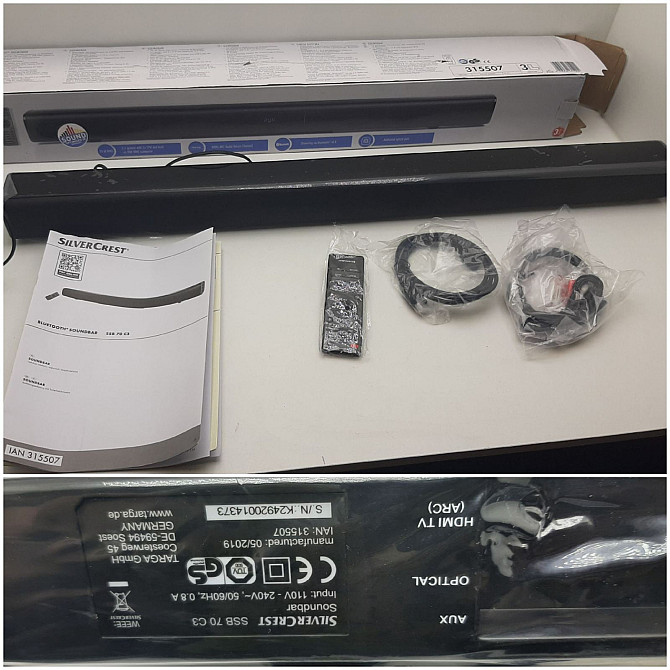 Саундбар колонка Bluetooth Silver Crest ssb70 c3 Луцк - изображение 1