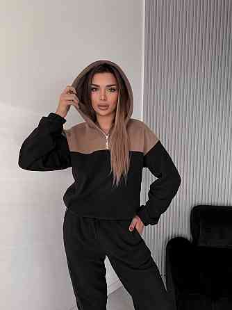 Женский теплый костюм двухцветный Одесса