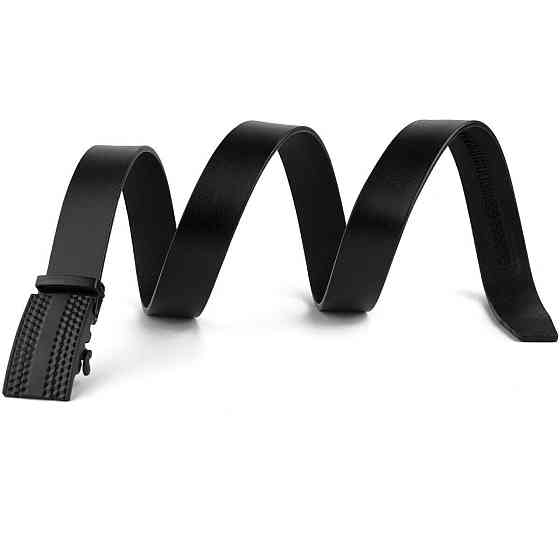 Ремень мужской с автоматической пряжкой мозаика Vintage 20299 Черный Киев