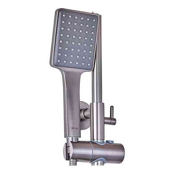 Душевая колонна со смесителем Haiba Kubus 009-J Graphite (HB4005) Киев