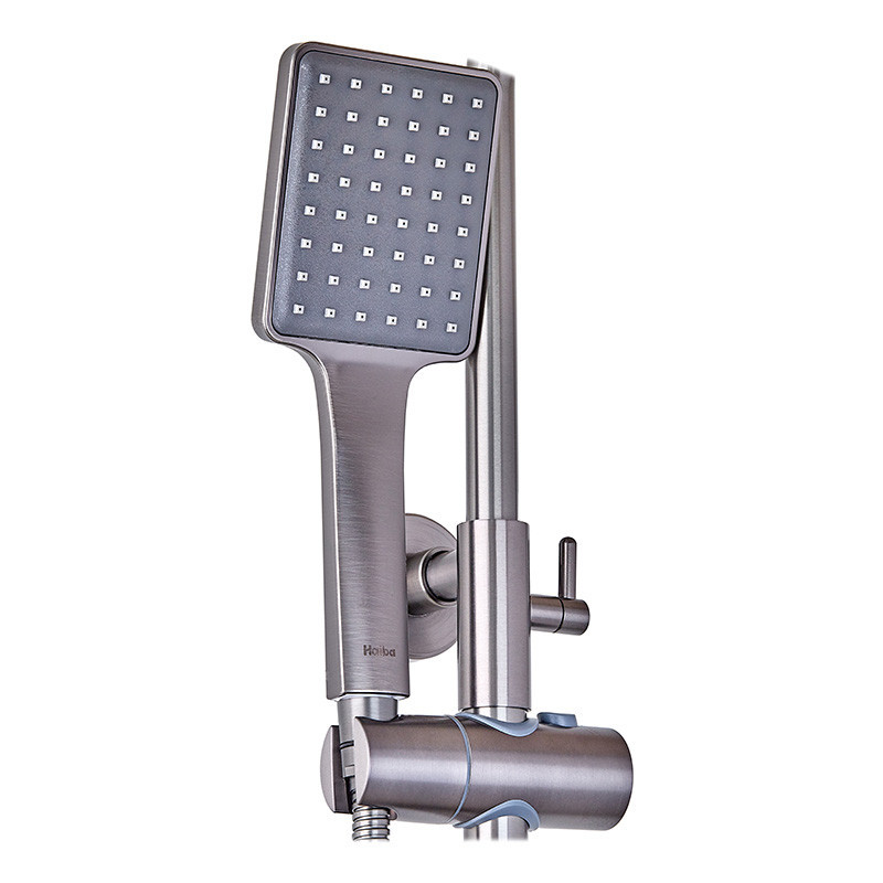 Душевая колонна со смесителем Haiba Kubus 009-J Graphite (HB4005) Киев - изображение 3