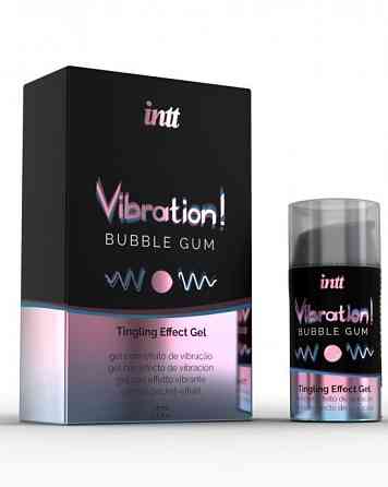 Рідкий вібратор - Intt Vibration! Bubble Gum, 15 мл Sex Aura Київ